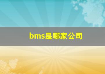 bms是哪家公司