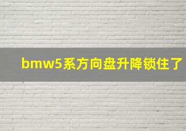 bmw5系方向盘升降锁住了