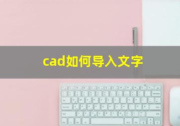 cad如何导入文字