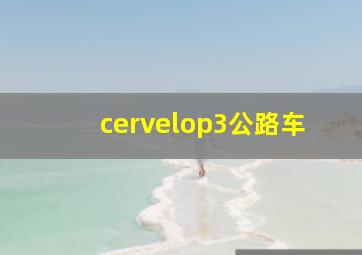 cervelop3公路车