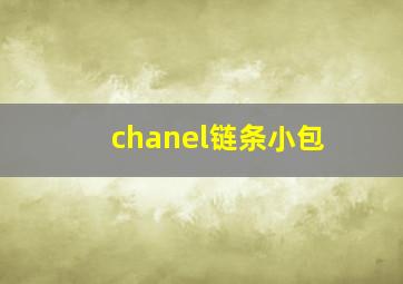 chanel链条小包