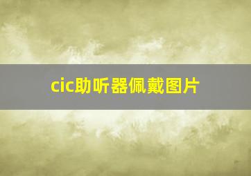 cic助听器佩戴图片