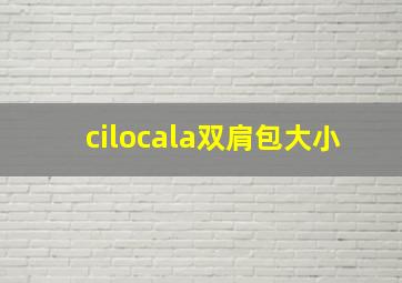 cilocala双肩包大小