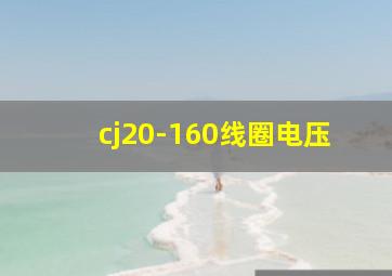 cj20-160线圈电压