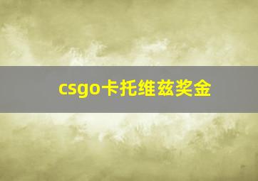 csgo卡托维兹奖金