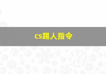 cs踢人指令