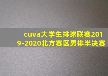 cuva大学生排球联赛2019-2020北方赛区男排半决赛