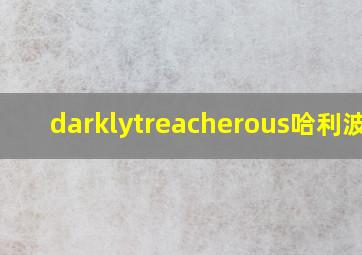 darklytreacherous哈利波特