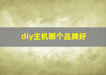 diy主机哪个品牌好