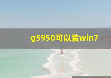 g5950可以装win7