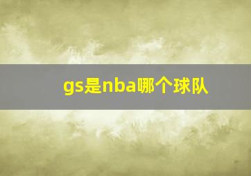 gs是nba哪个球队