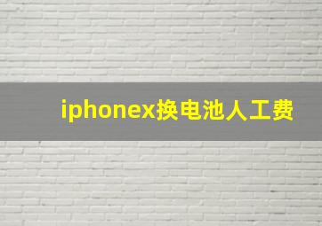 iphonex换电池人工费