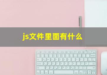 js文件里面有什么