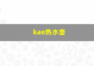 kae热水壶