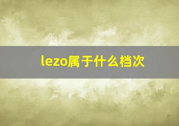 lezo属于什么档次