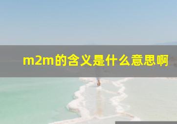 m2m的含义是什么意思啊