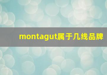 montagut属于几线品牌