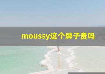 moussy这个牌子贵吗