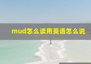 mud怎么读用英语怎么说