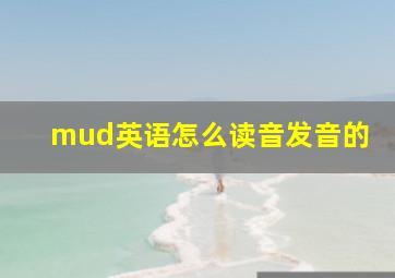 mud英语怎么读音发音的