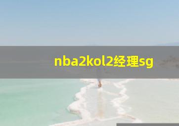 nba2kol2经理sg