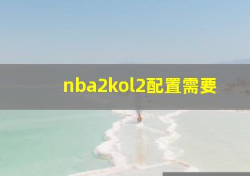 nba2kol2配置需要