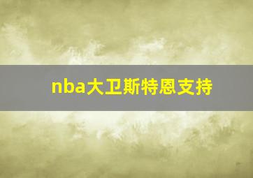 nba大卫斯特恩支持