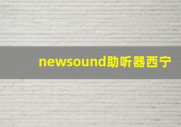 newsound助听器西宁