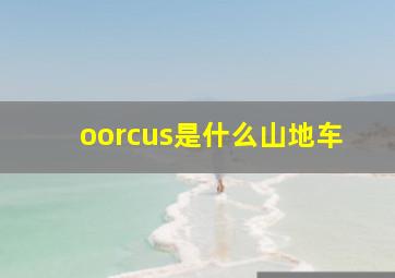 oorcus是什么山地车