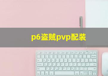 p6盗贼pvp配装