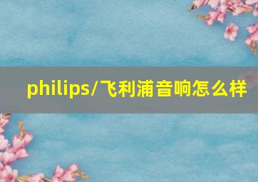 philips/飞利浦音响怎么样