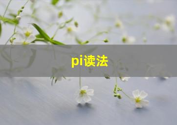 pi读法