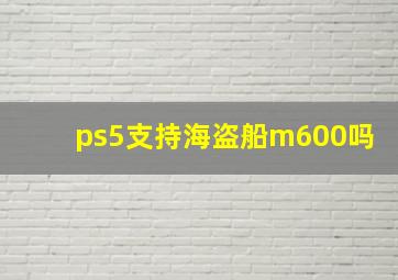 ps5支持海盗船m600吗