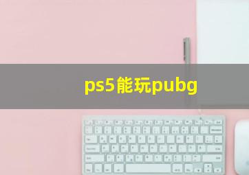 ps5能玩pubg