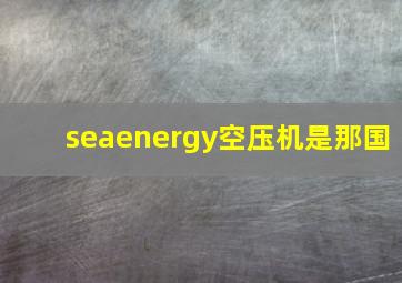 seaenergy空压机是那国