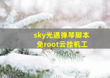 sky光遇弹琴脚本免root云挂机工