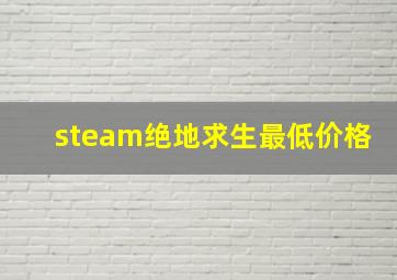 steam绝地求生最低价格