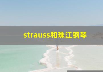 strauss和珠江钢琴