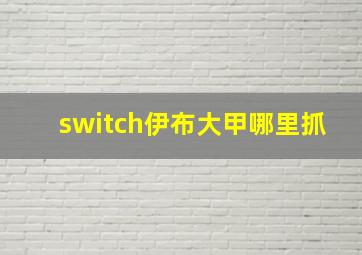 switch伊布大甲哪里抓