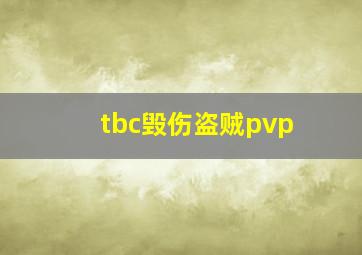 tbc毁伤盗贼pvp