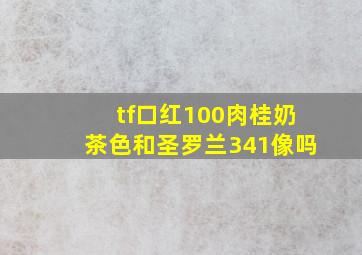 tf口红100肉桂奶茶色和圣罗兰341像吗