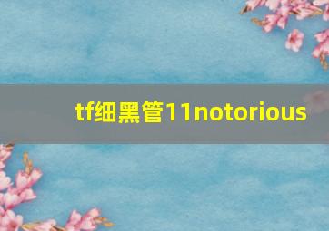 tf细黑管11notorious