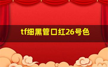 tf细黑管口红26号色