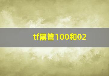 tf黑管100和02