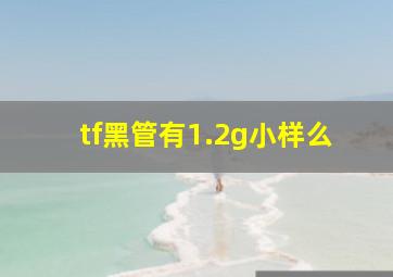 tf黑管有1.2g小样么