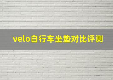 velo自行车坐垫对比评测