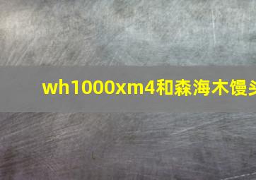 wh1000xm4和森海木馒头