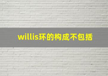 willis环的构成不包括