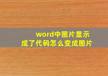 word中图片显示成了代码怎么变成图片