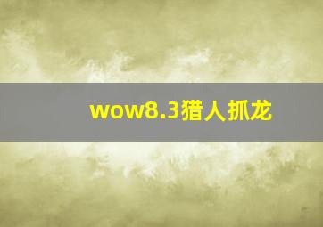 wow8.3猎人抓龙